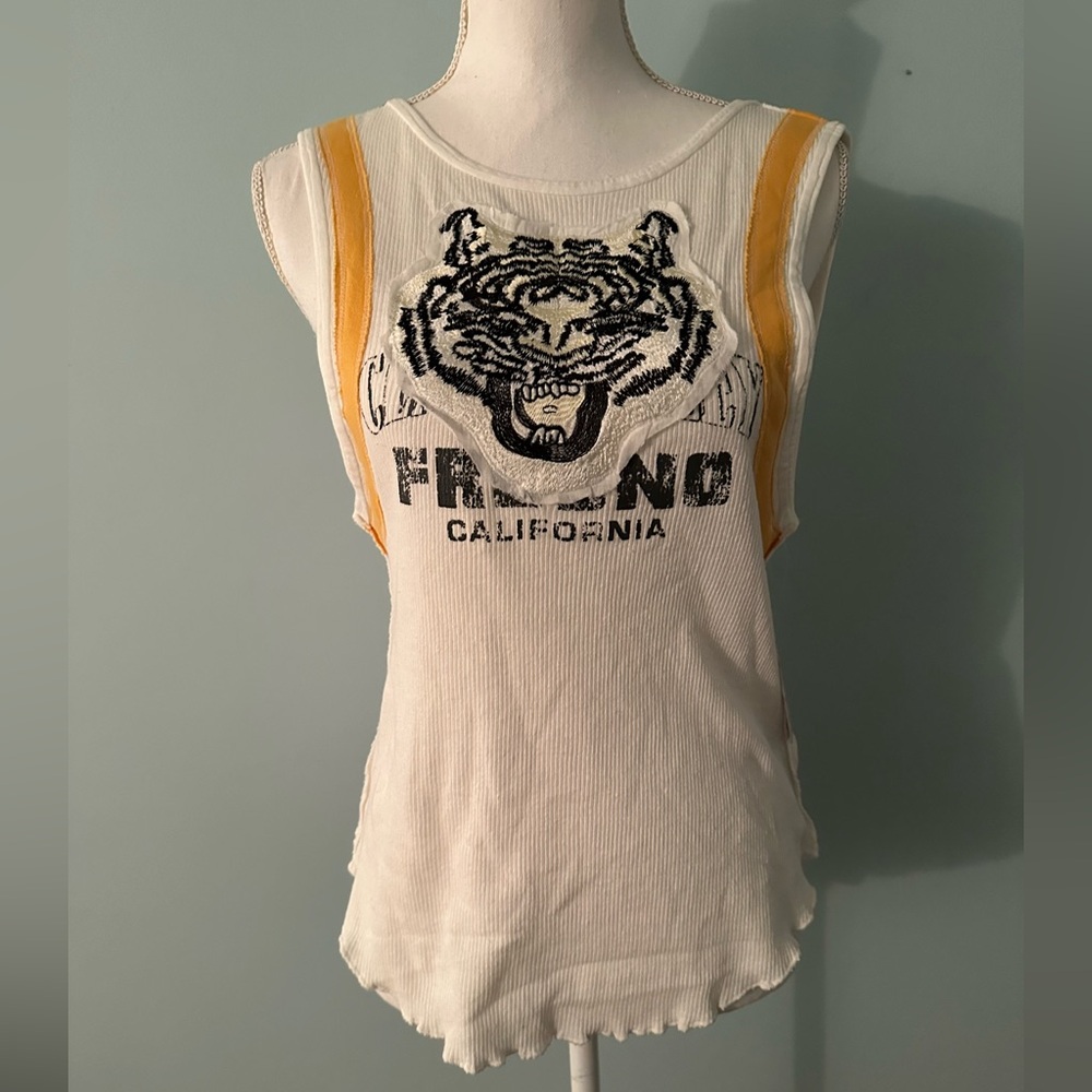 Free People Mini Moto Tank L NWT white - Picture 5 of 11
